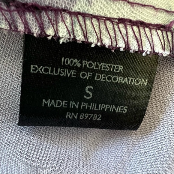 Natori Secretary Bow Floral Tie Neck Blouse 13525 - Picture 9 of 10